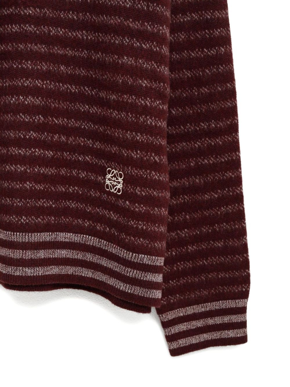 striped logo-embroidered sweater - 3