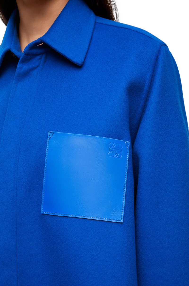 Trapeze coat in wool and cashmere 5