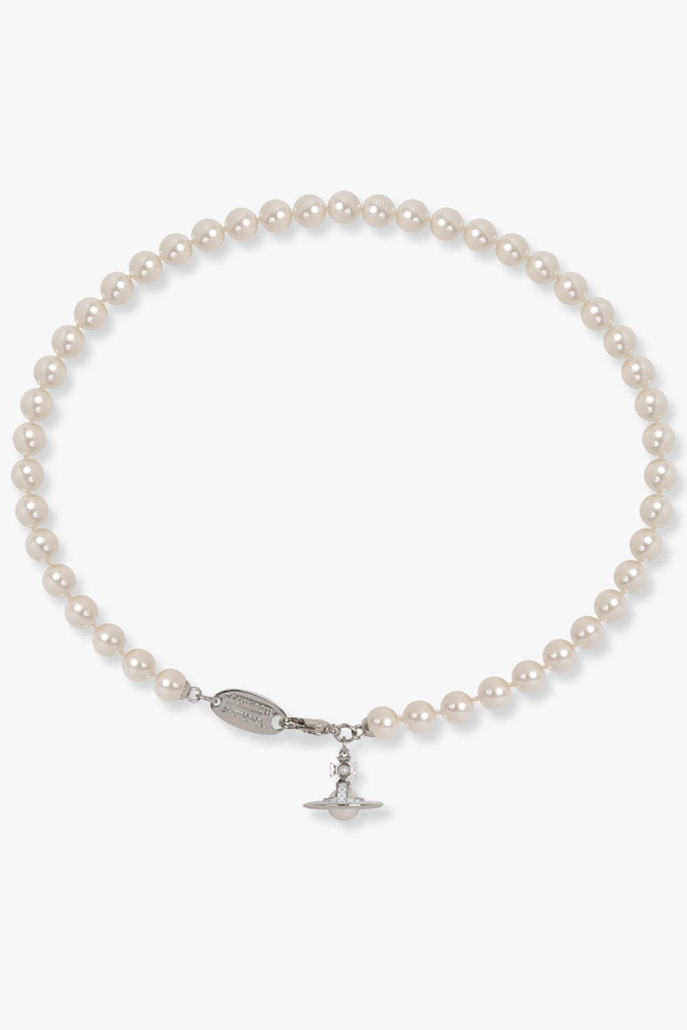 SIMONETTA PEARL NECKLACE | SILVER/WHITE - 1