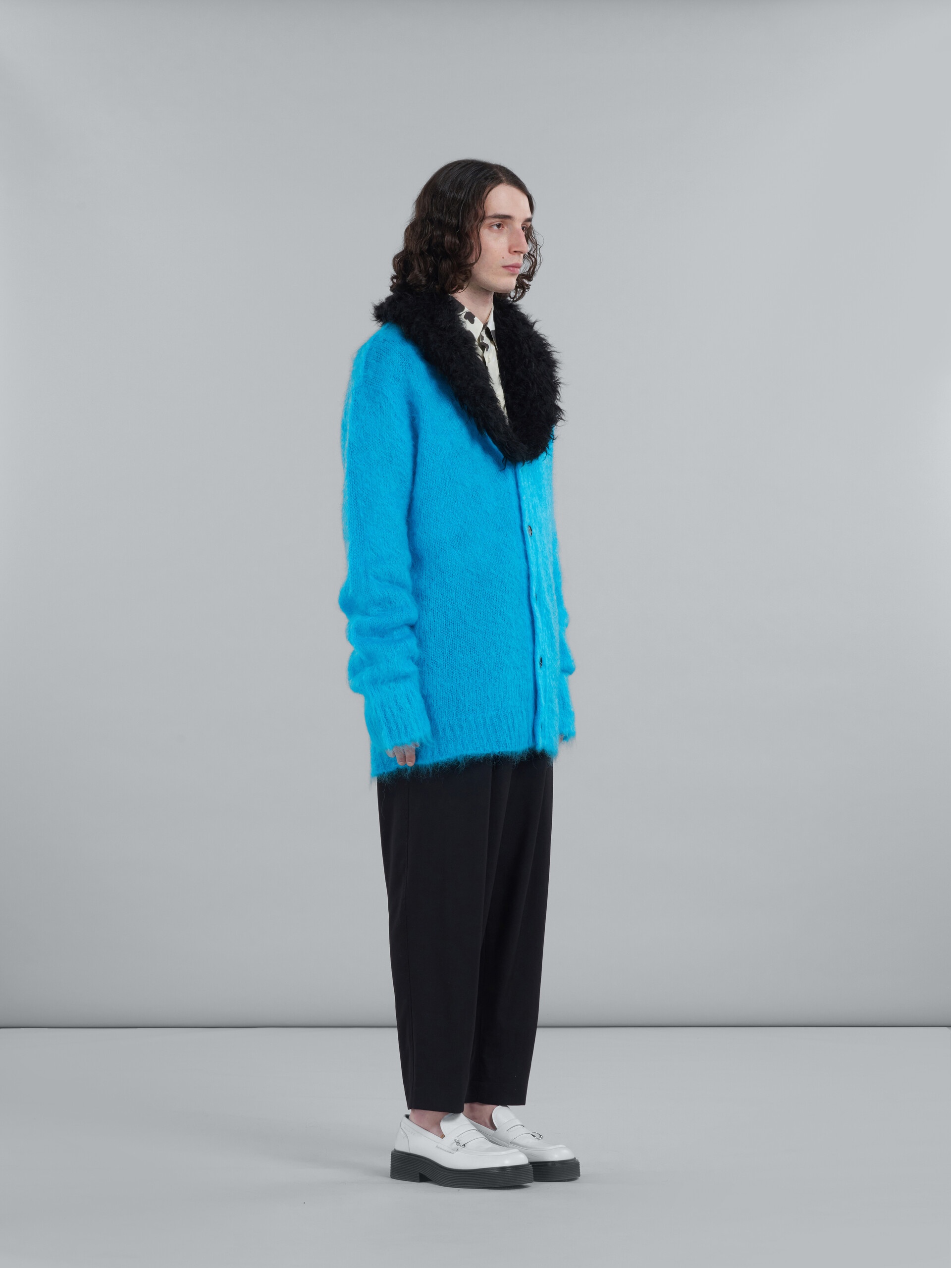 MOHAIR AND WOOL CARDIGAN - 5