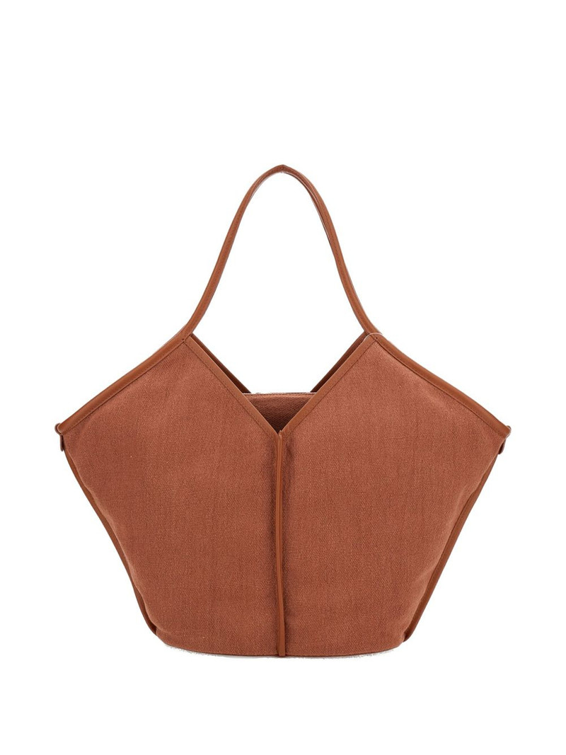 leather-trim tote bag 3
