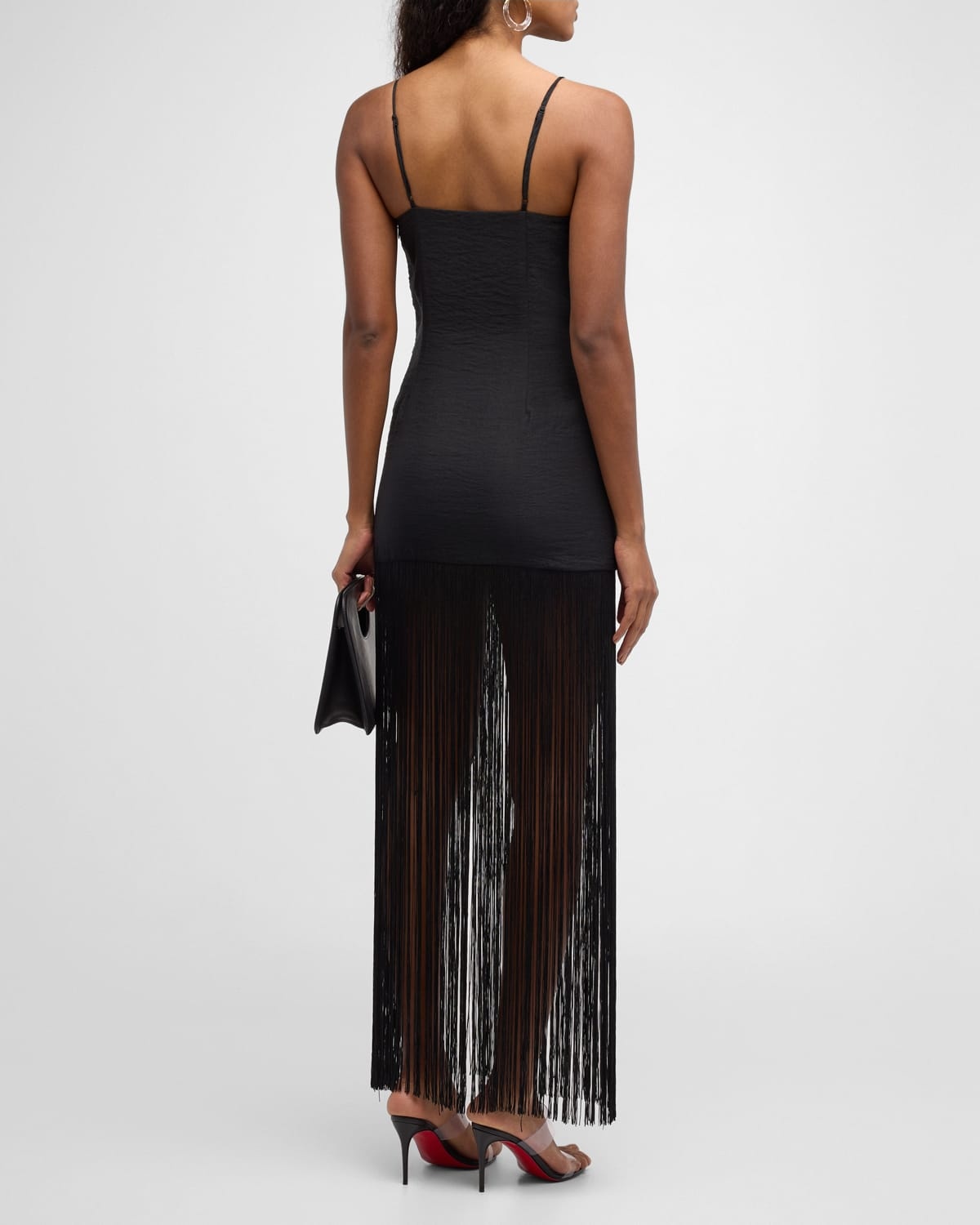 Zodiac Draped Fringe Gown - 6