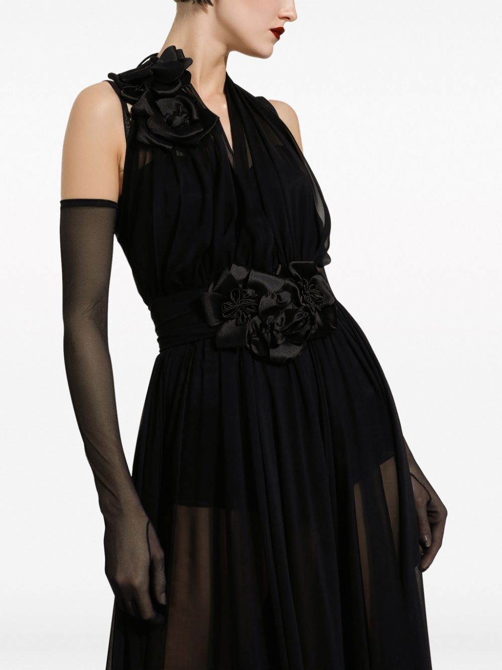 Dolce & Gabbana Silk Long Dress - 4