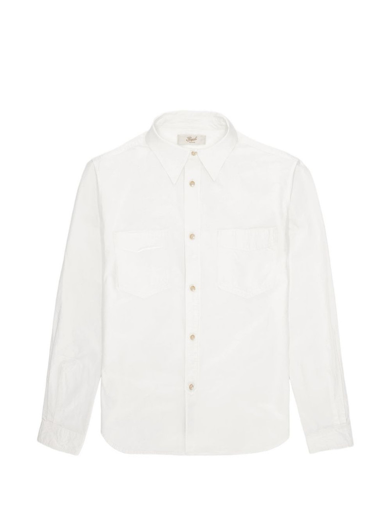 Prequel patch-pocket striped shirt 1
