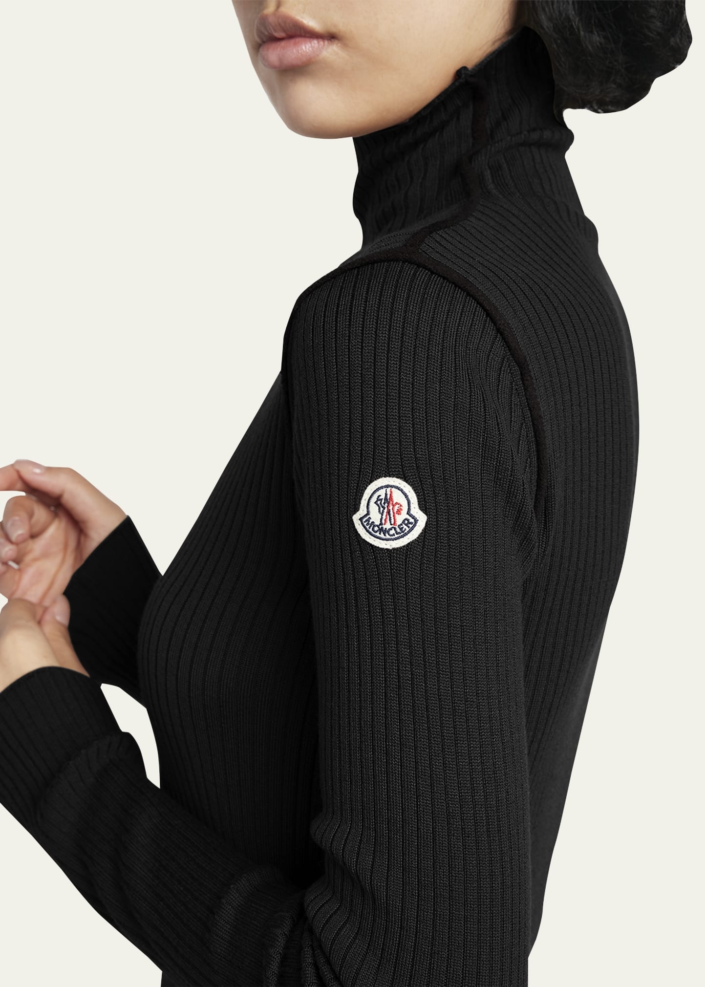 Extra Fine Wool Ribbed Turtleneck Sweater - 5