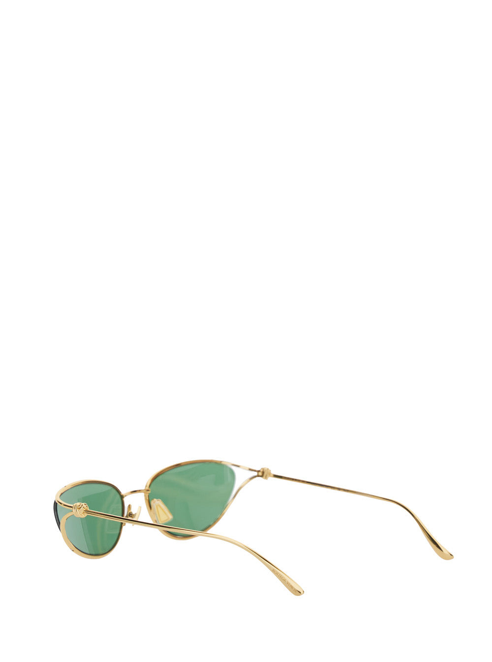 Bottega Veneta Women Green Sunglasses With Cat-Eye Design And Knot Detail On The Temples In Metal Wo - 2