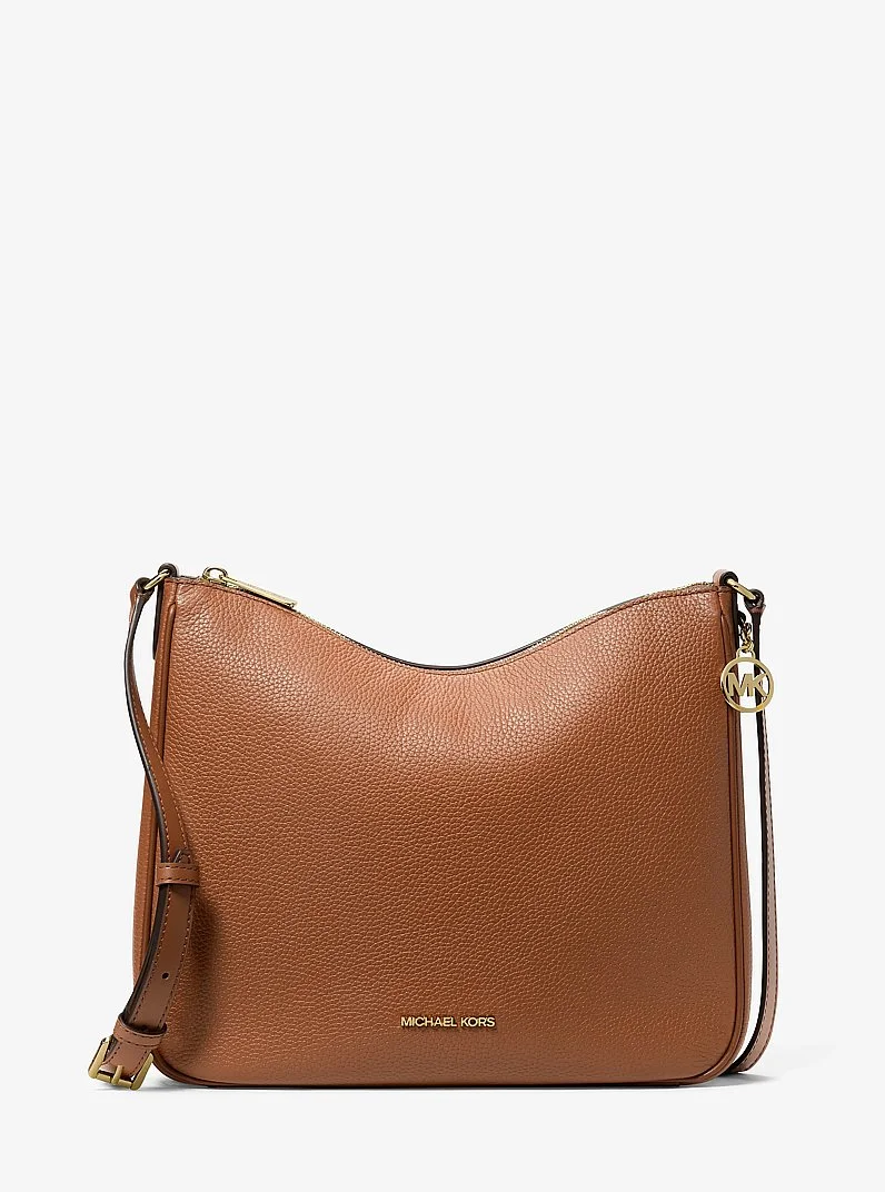 Nayla Medium Pebbled Leather Messenger Bag - 1