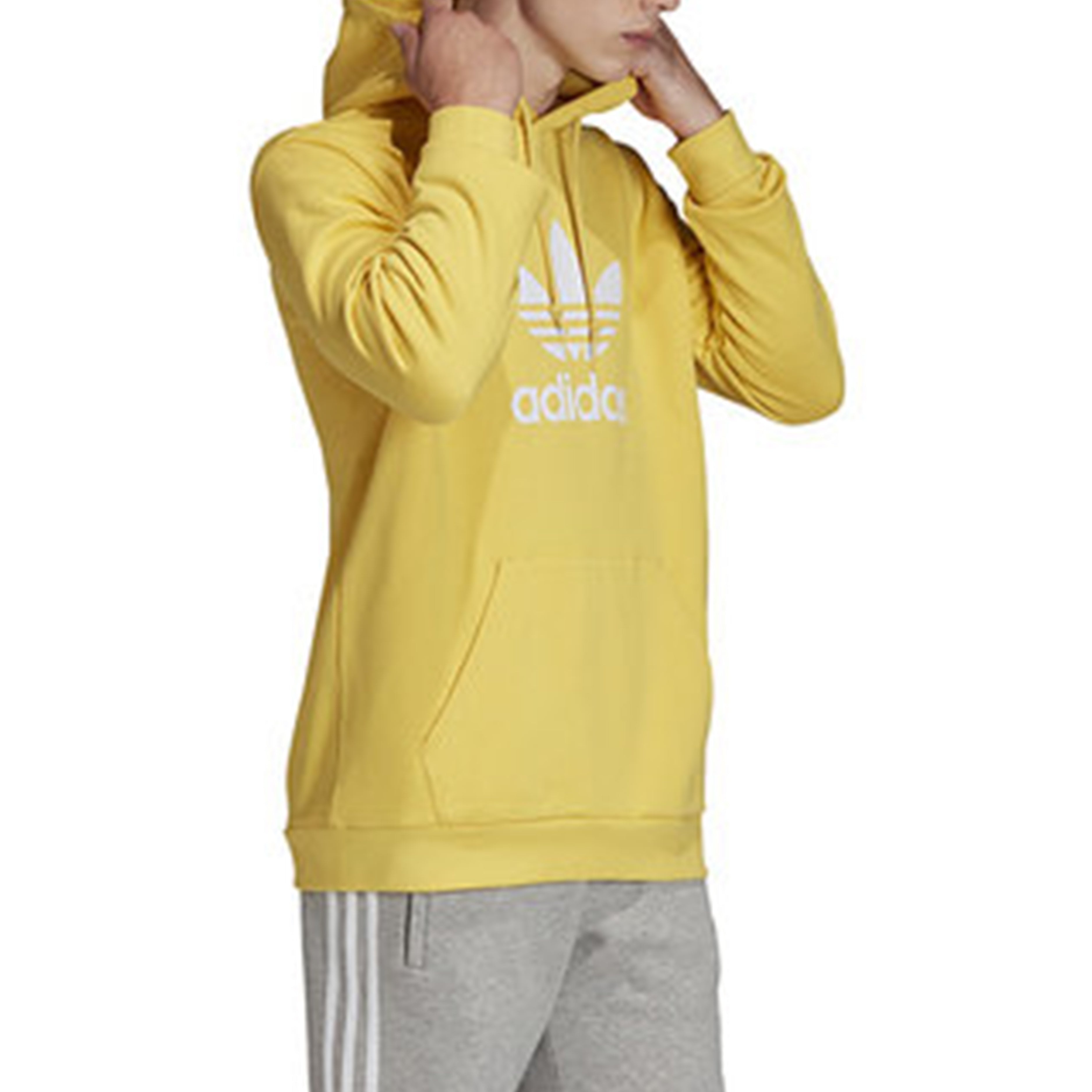 Men's adidas originals logo Printing Yellow FM3785 - 4