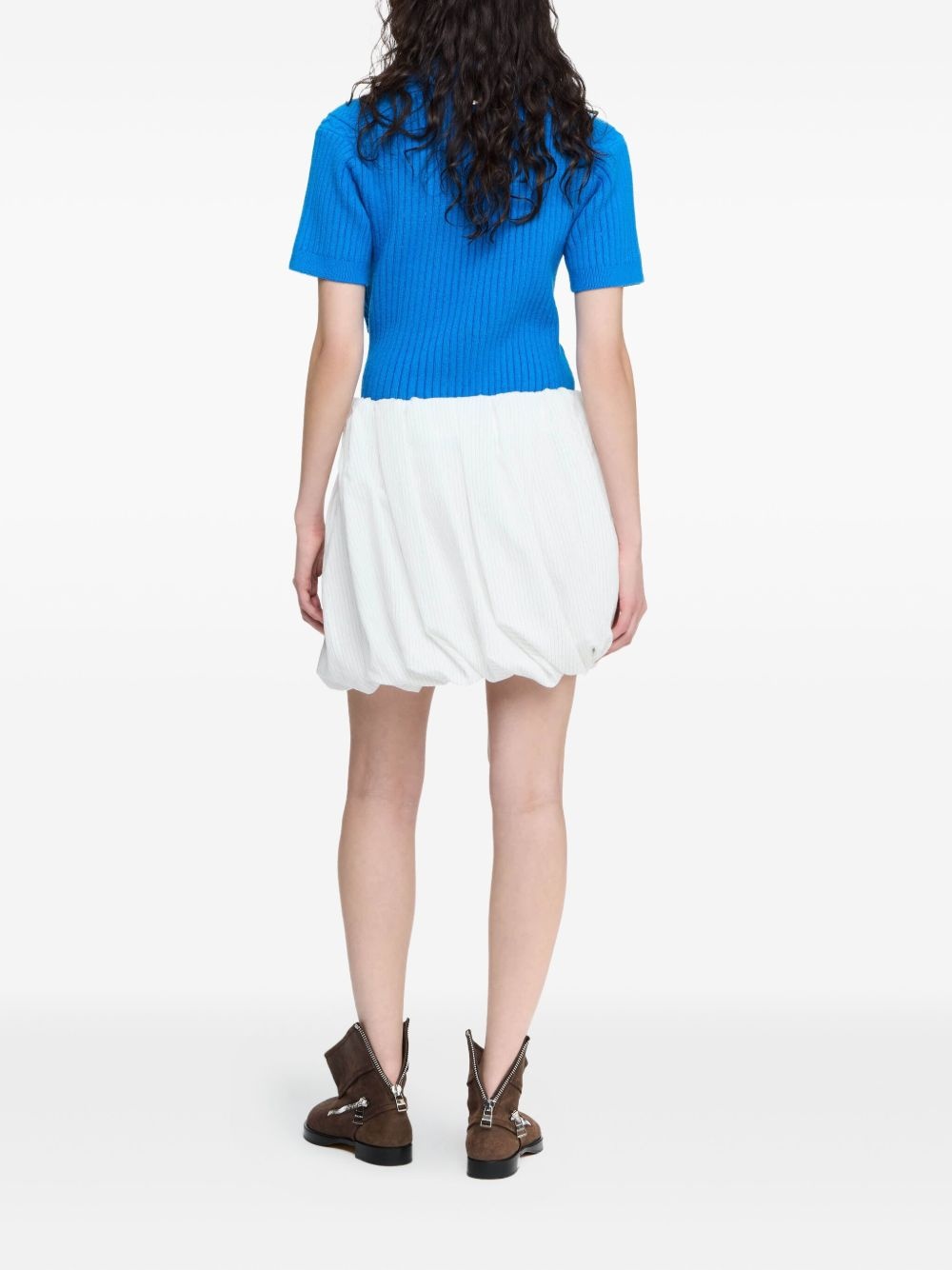 pinstripe balloon mini skirt - 2