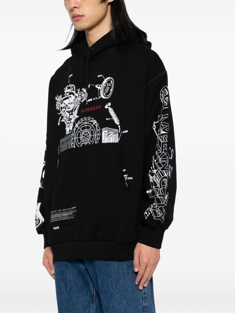 graphic-print hoodie - 3