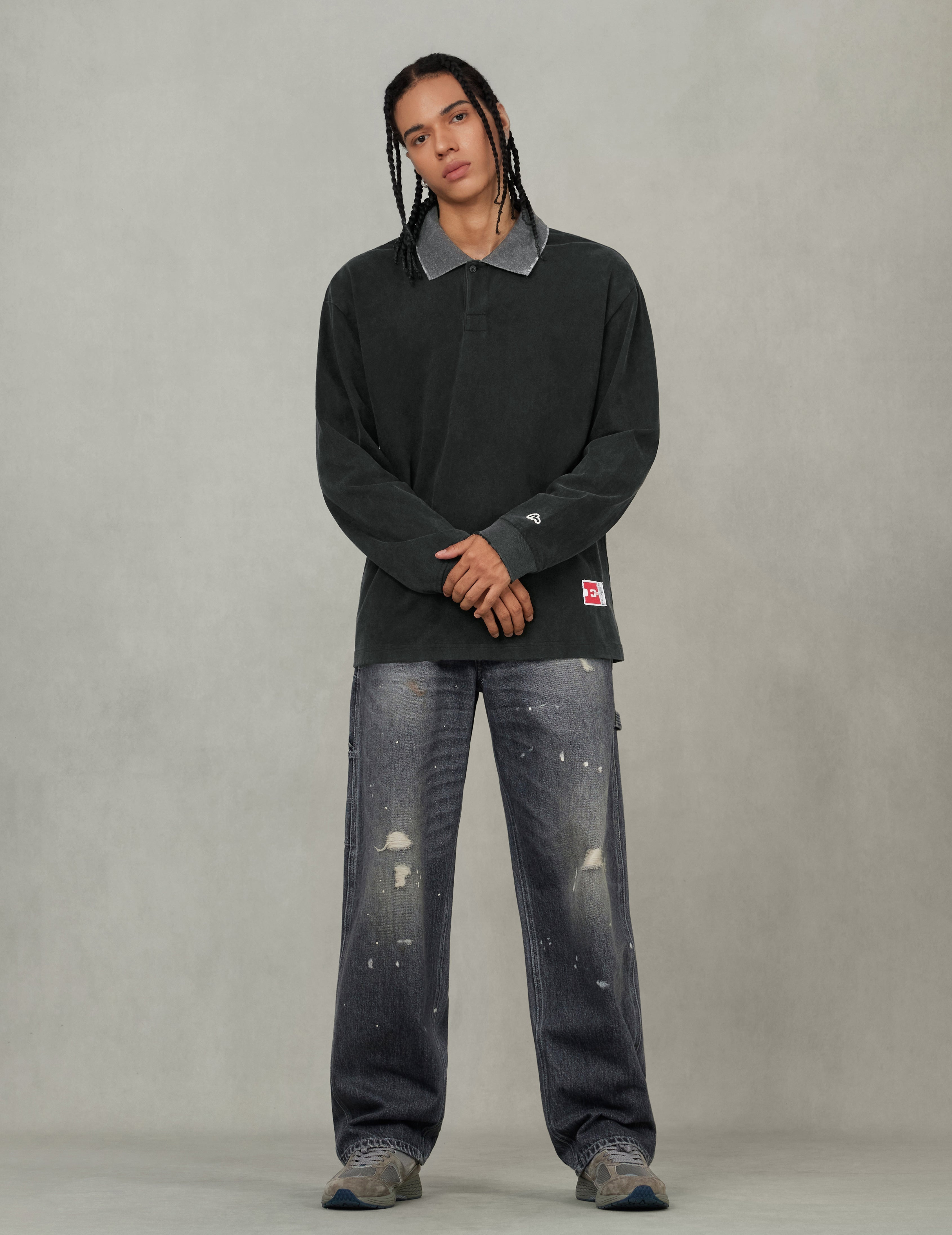 Seagull Appliqué Relax Fit Long-sleeve T-shirt - 5