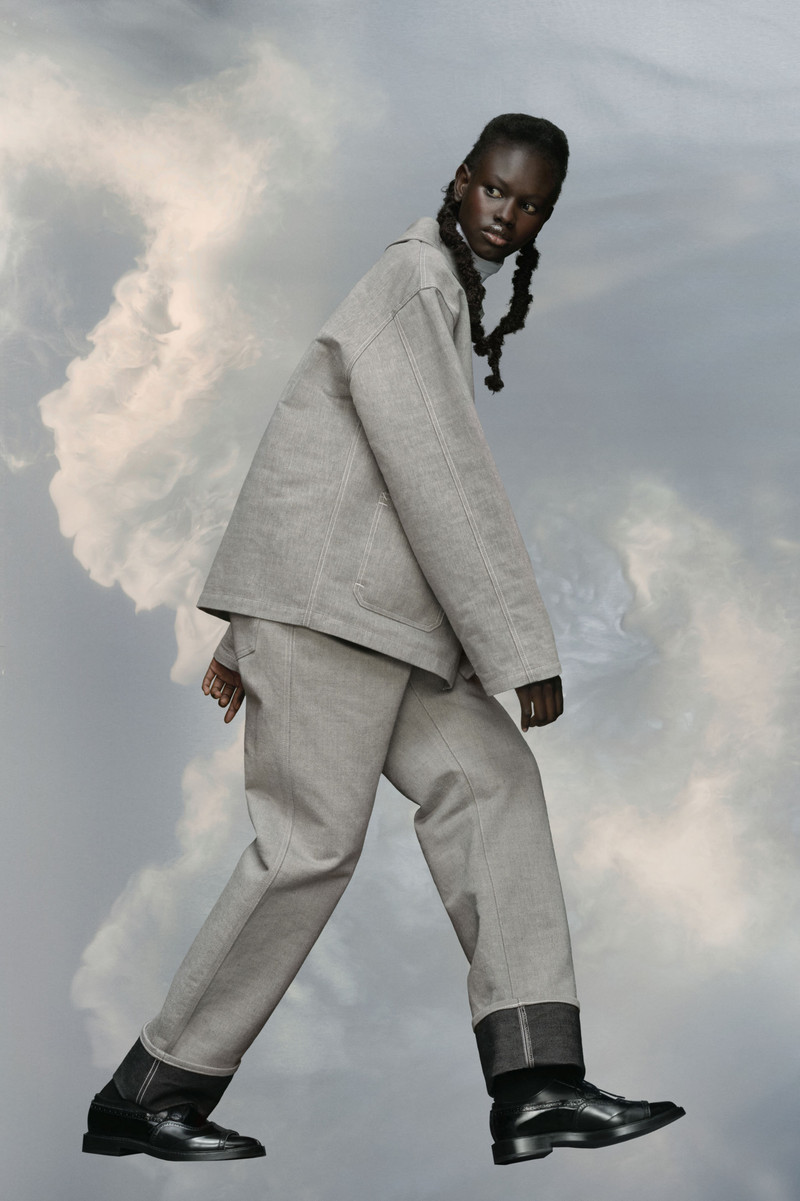 Broken twill button jacket 3