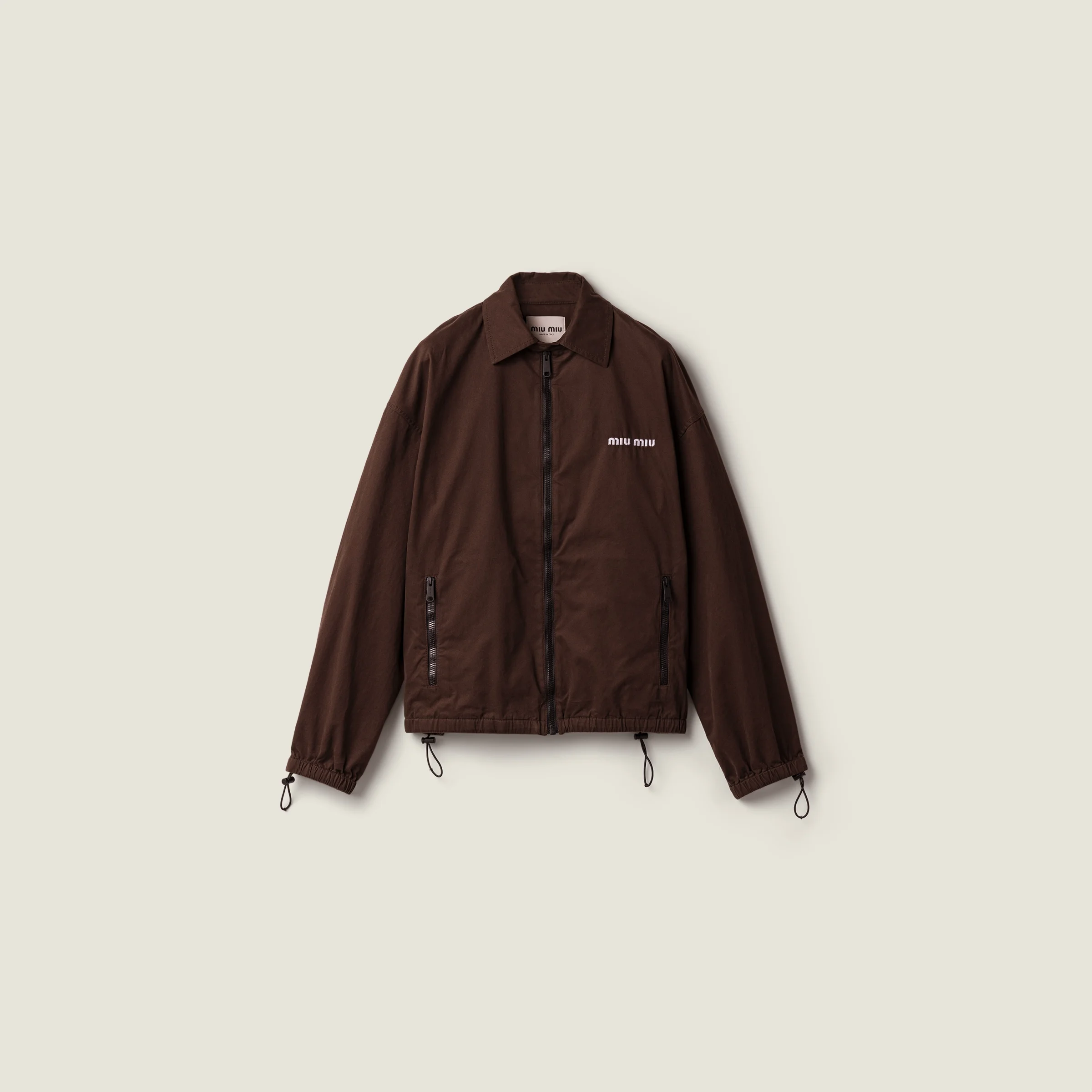Washed gabardine blouson jacket - 1