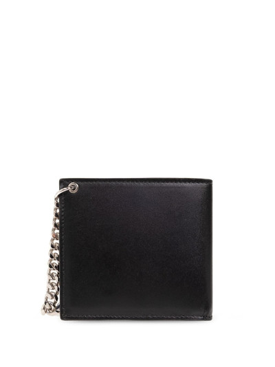 Alexander McQueen floral-print leather chain wallet outlook