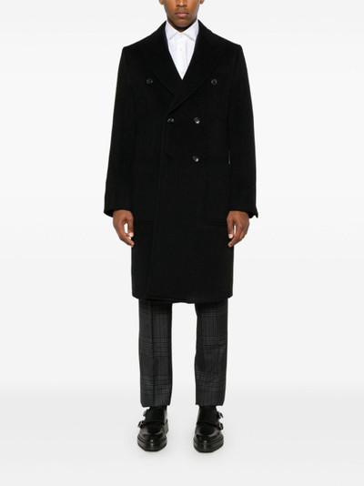 EMPORIO ARMANI brushed coat outlook