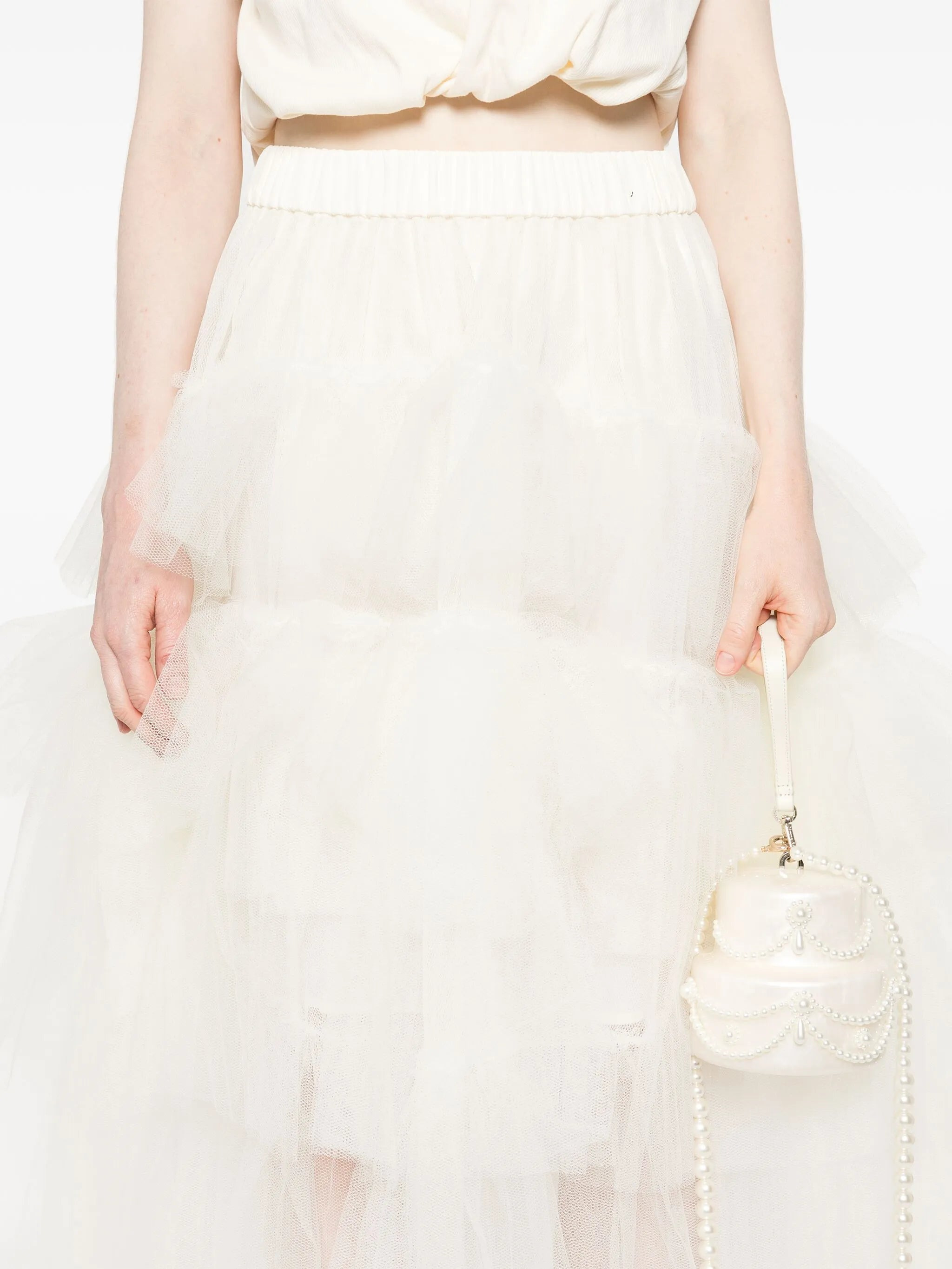 tulle midi skirt - 5