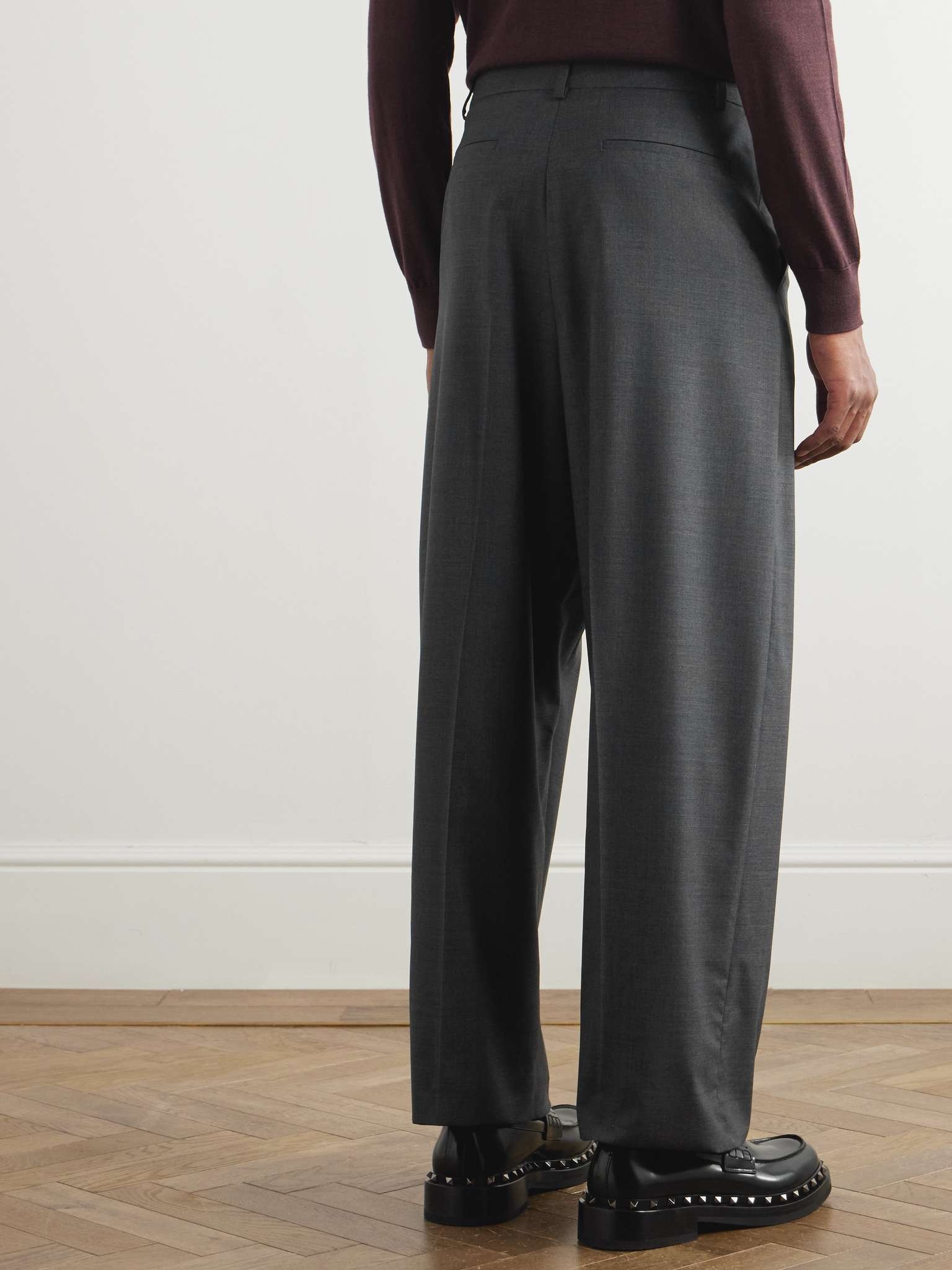 Straight-Leg Cropped Wool Trousers - 5