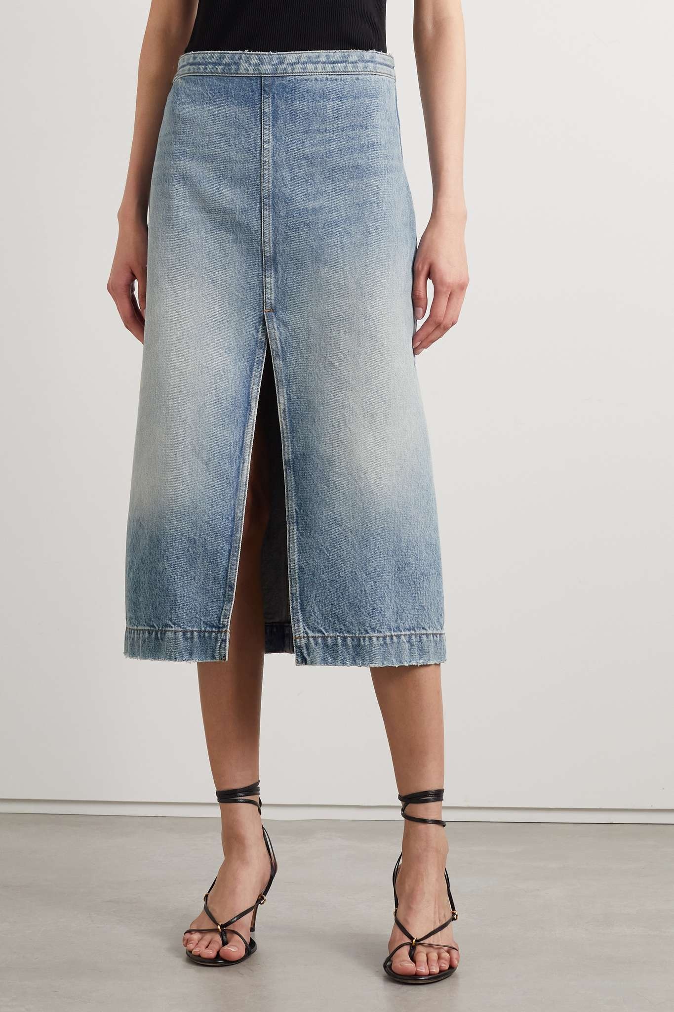 Fraser denim midi skirt - 3