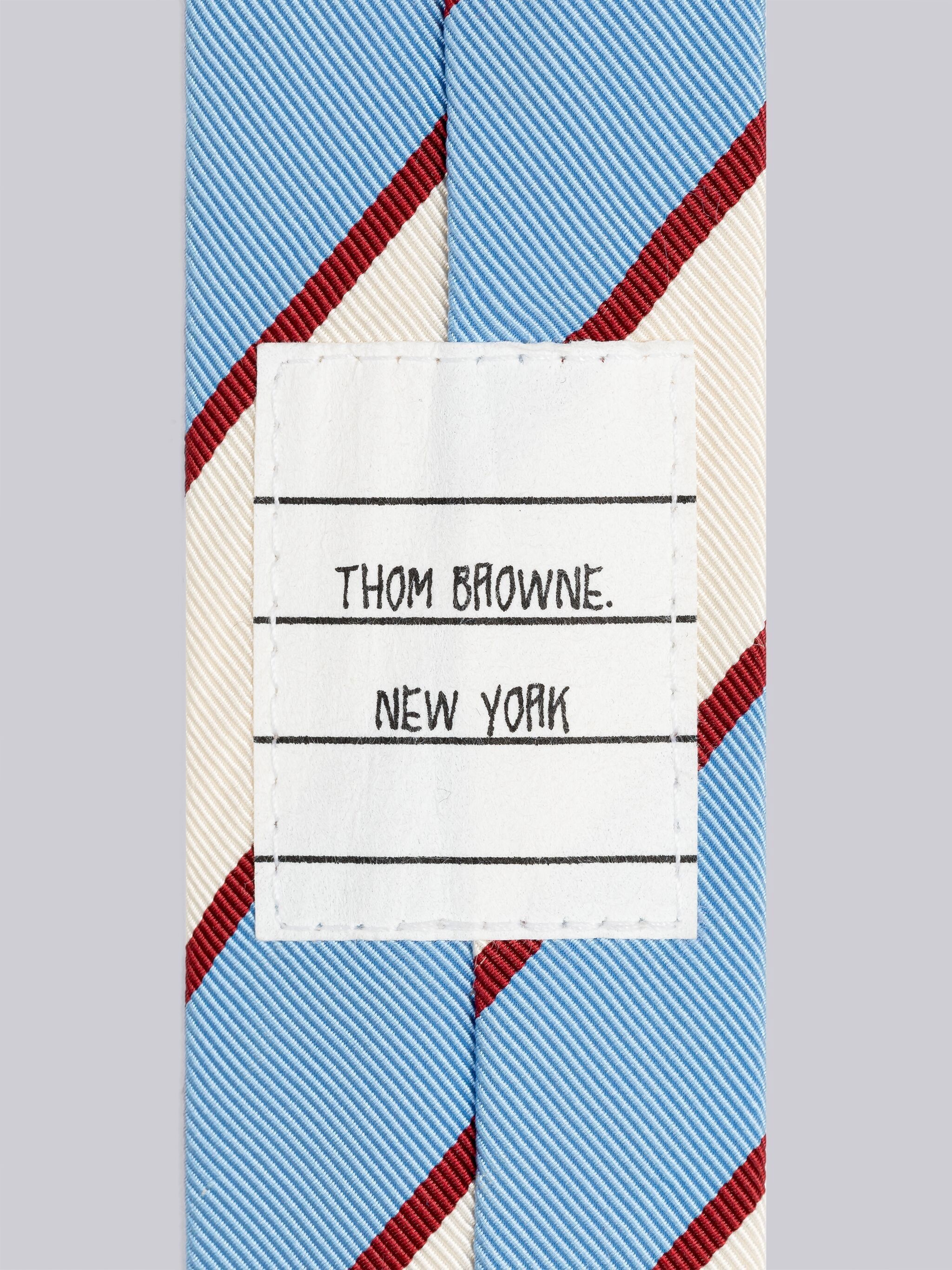 SILK COTTON AWNING STRIPE JACQUARD TIE - 2