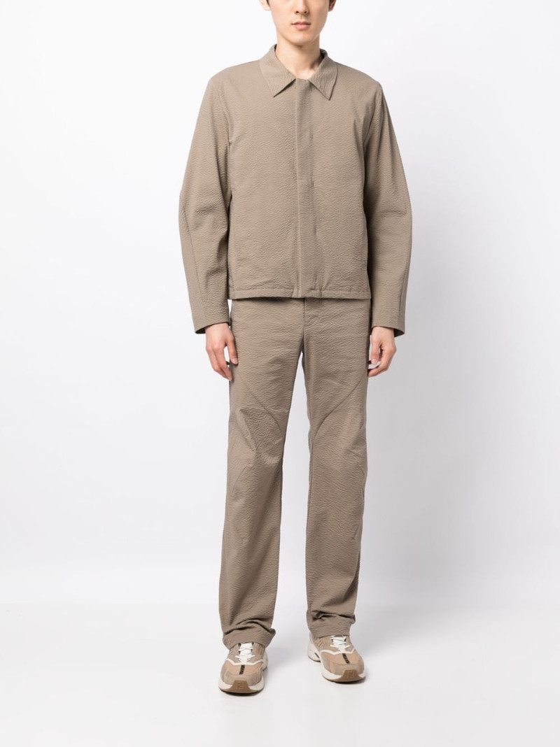 POST ARCHIVE FACTION (PAF) textured straight-leg trousers outlook