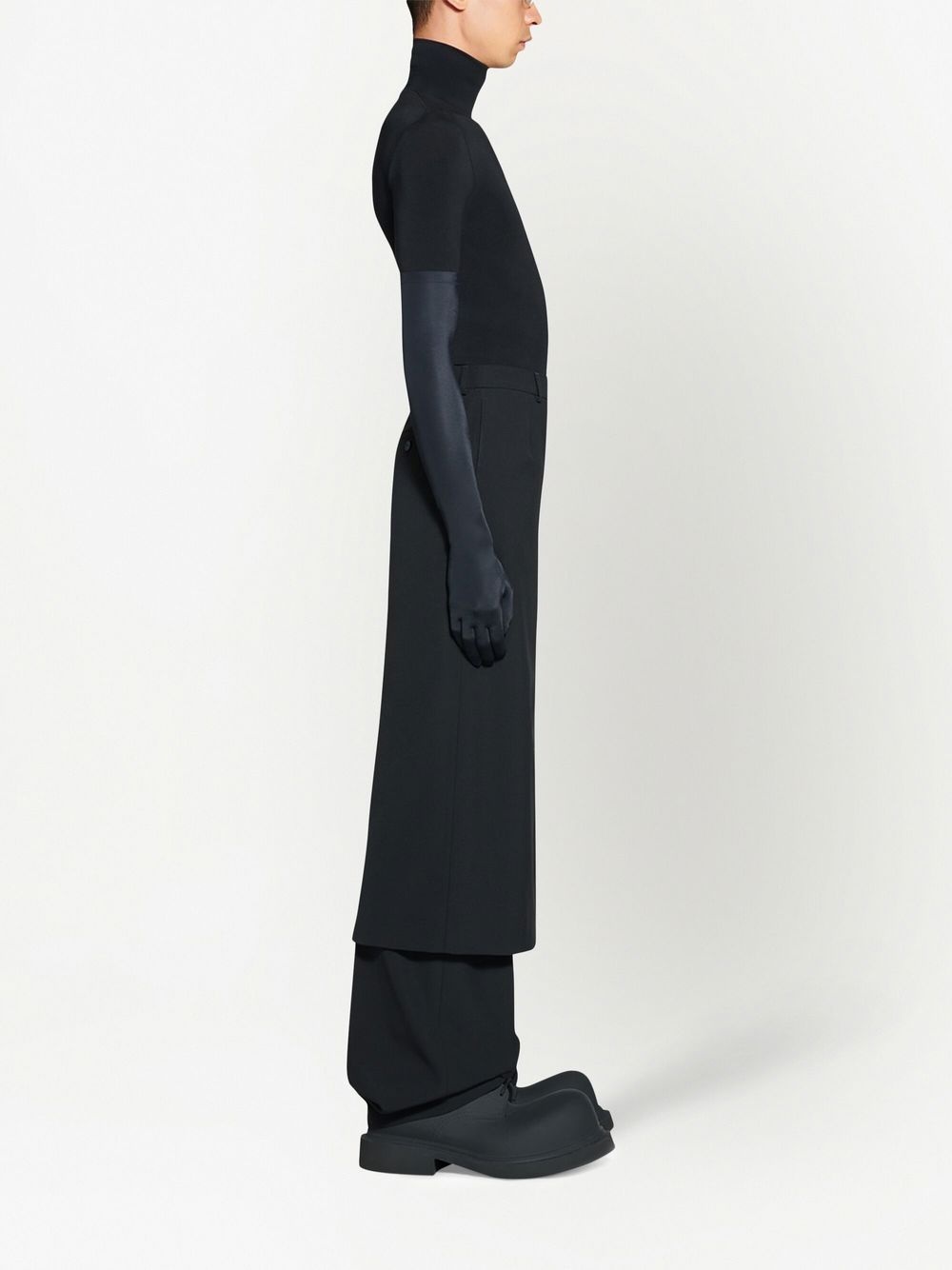slit tailored skirt - 3