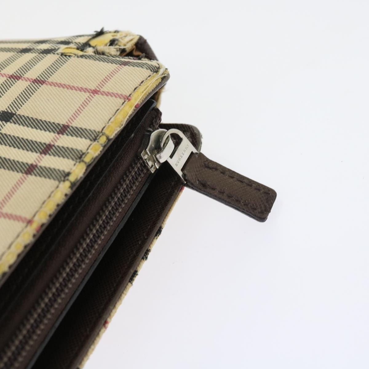 Burberry Nova Check Tote Bag Nylon Canvas Beige - 11