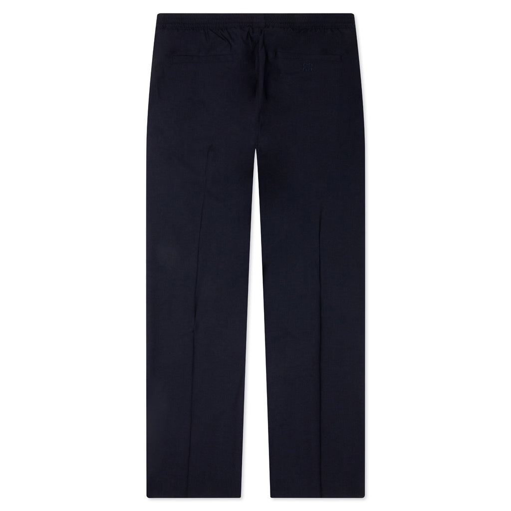 SLIM FIT FORMAL WOOL AND MOHAIR PANTS - NIGHT BLUE - 2