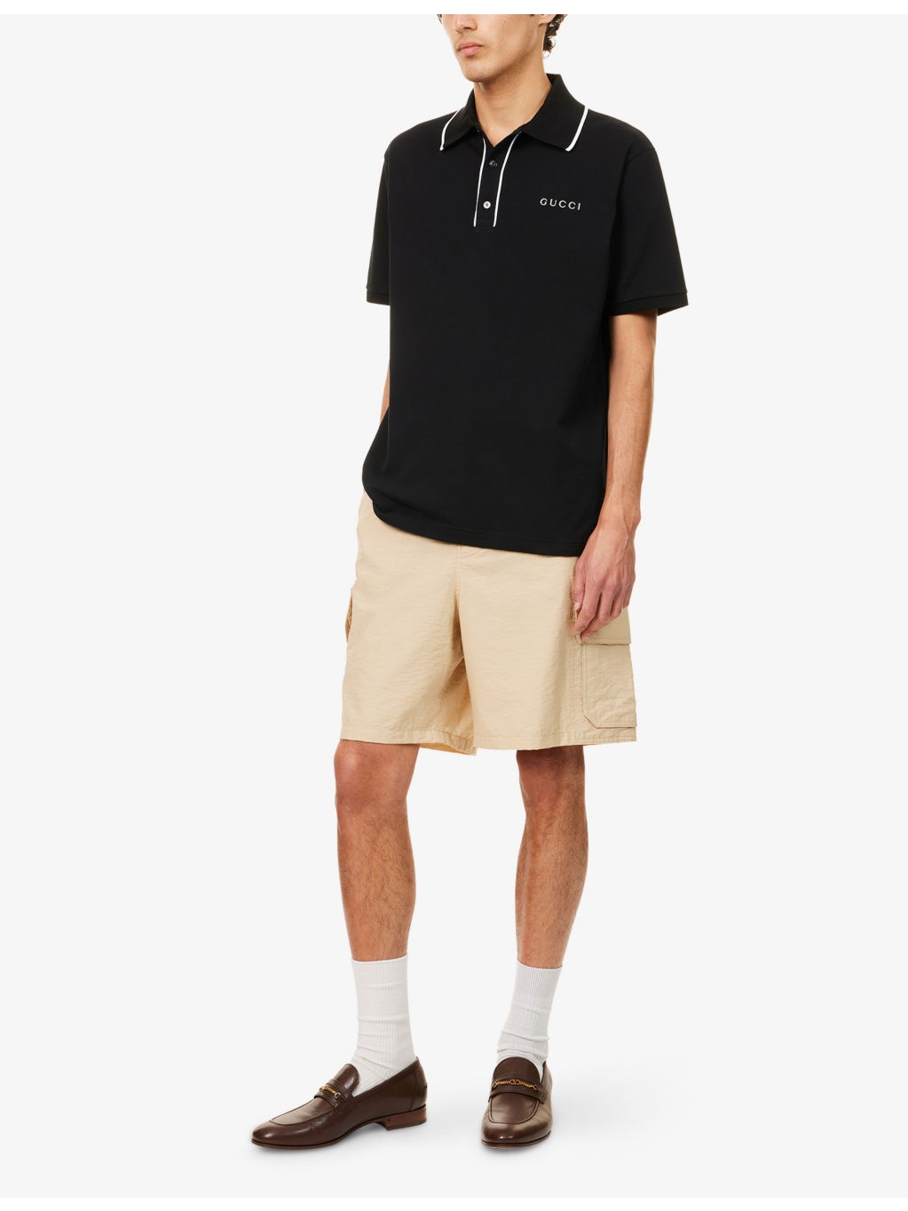 Contrast-Collar Logo-Embroidered Cotton-Pique Polo Shirt - 2
