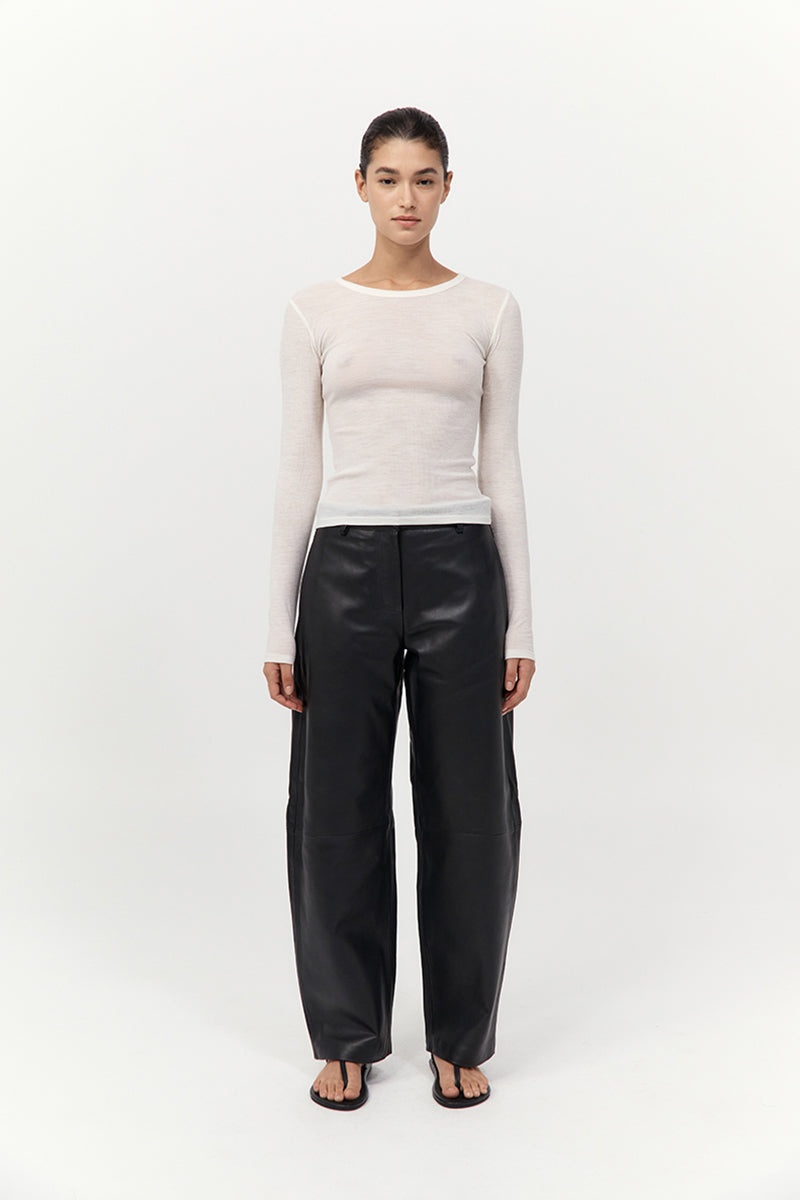 Baby Wool Long Sleeve Top - Off White - 2