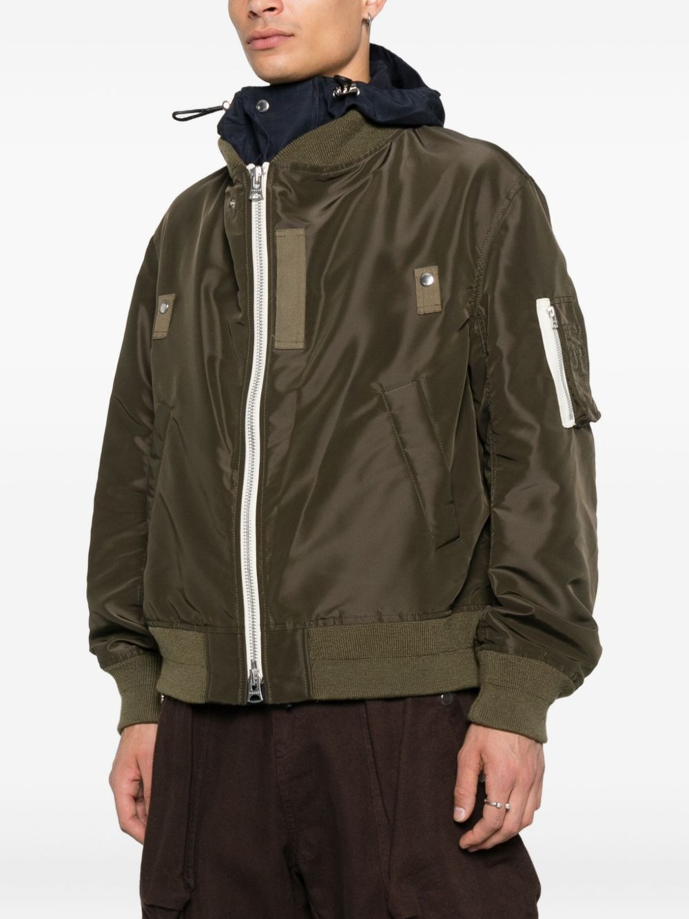 hooded bomber jacket - 3