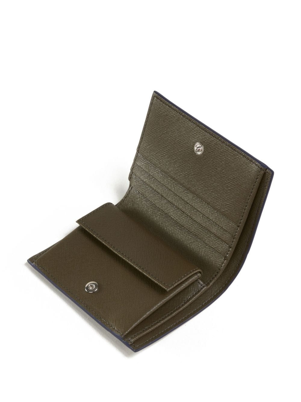 two-tone bi-fold leather wallet - 4