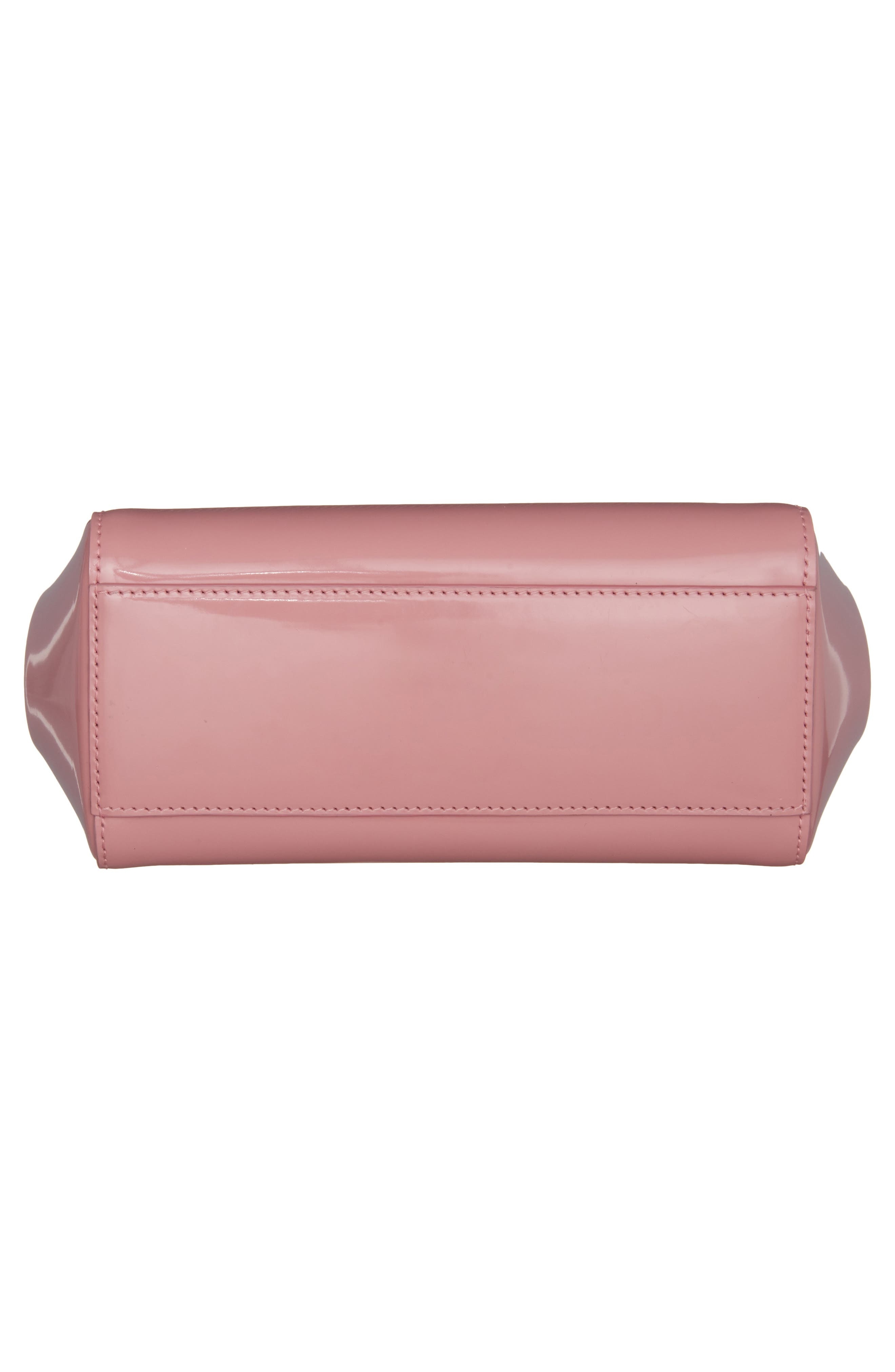 Dolce&Gabbana Sicily Patent Leather Top Handle Bag in 80405 Rosa at Nordstrom - 5