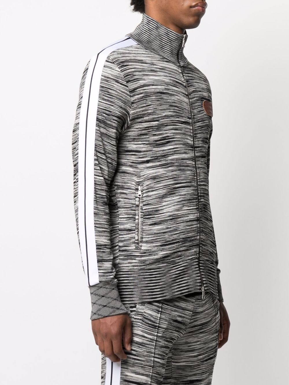 x Missoni melange knit zip-front track jacket - 4