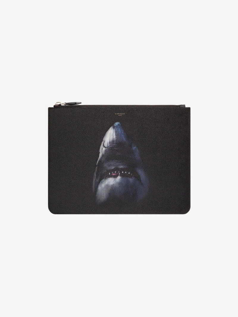 Shark large zipped pouch 1