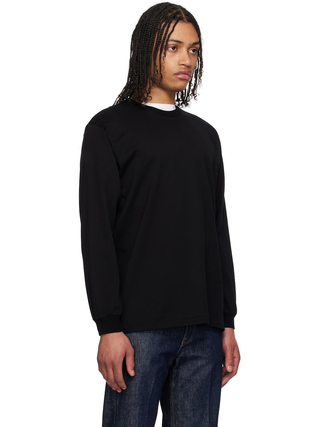 Black Luster Plaiting L/S T-shirt - 2