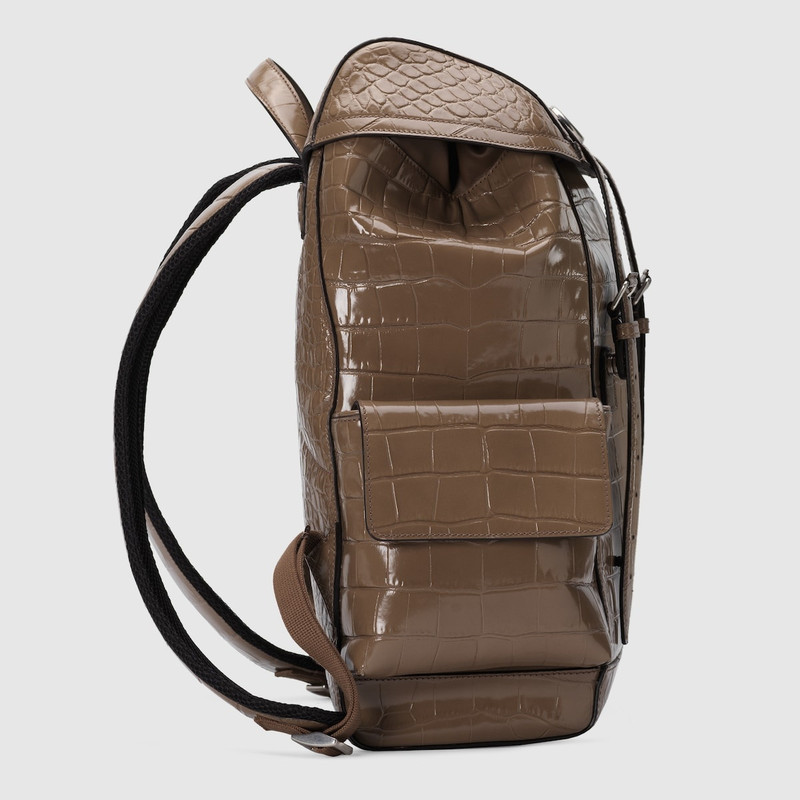 Crocodile backpack with Double G 5