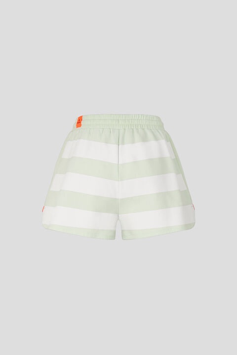 Carline Sweat shorts in Light green/White - 6