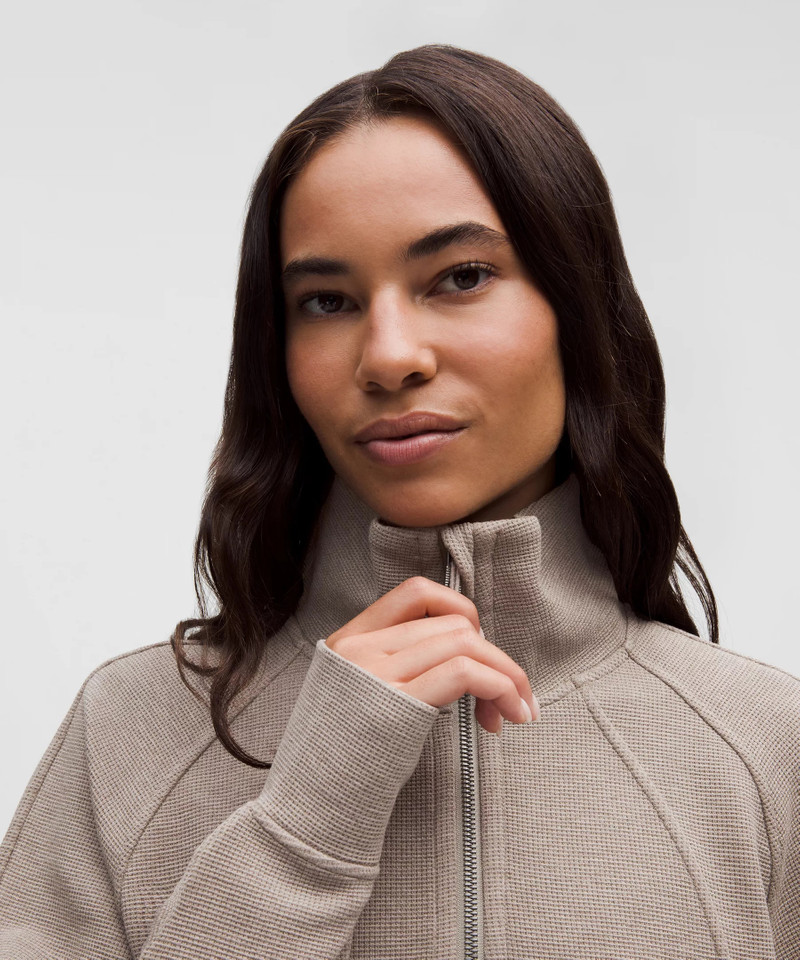 lululemon Scuba Cropped Funnel-Neck Half Zip *Waffle outlook