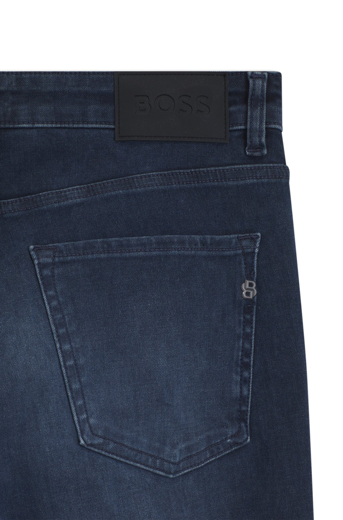 DELAWARE SLIM-FIT JEANS IN BLUE KNITTED DENIM - 6