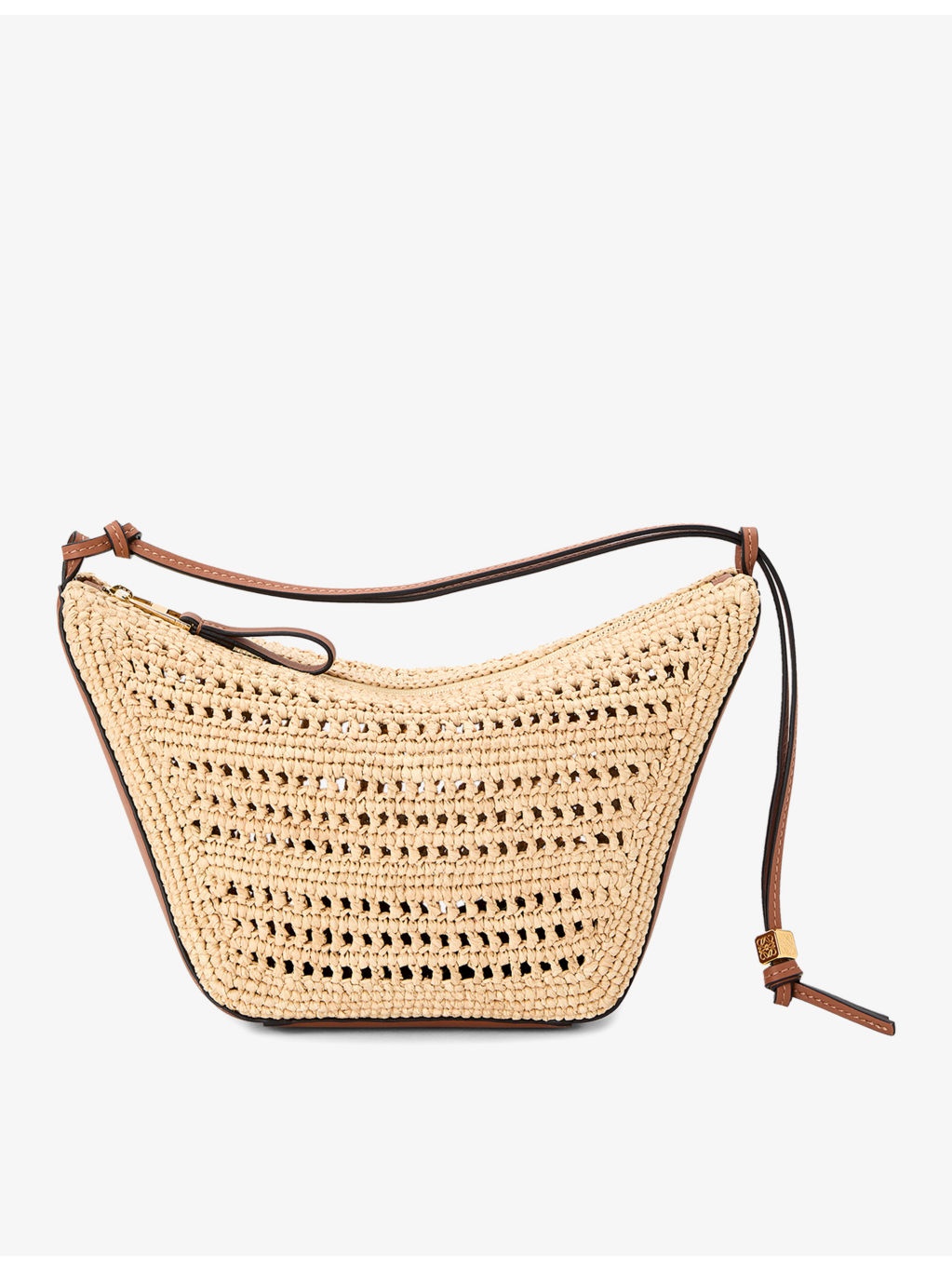 Loewe x Paula's Ibiza Hammock Hobo mini raffia cross-body bag - 1