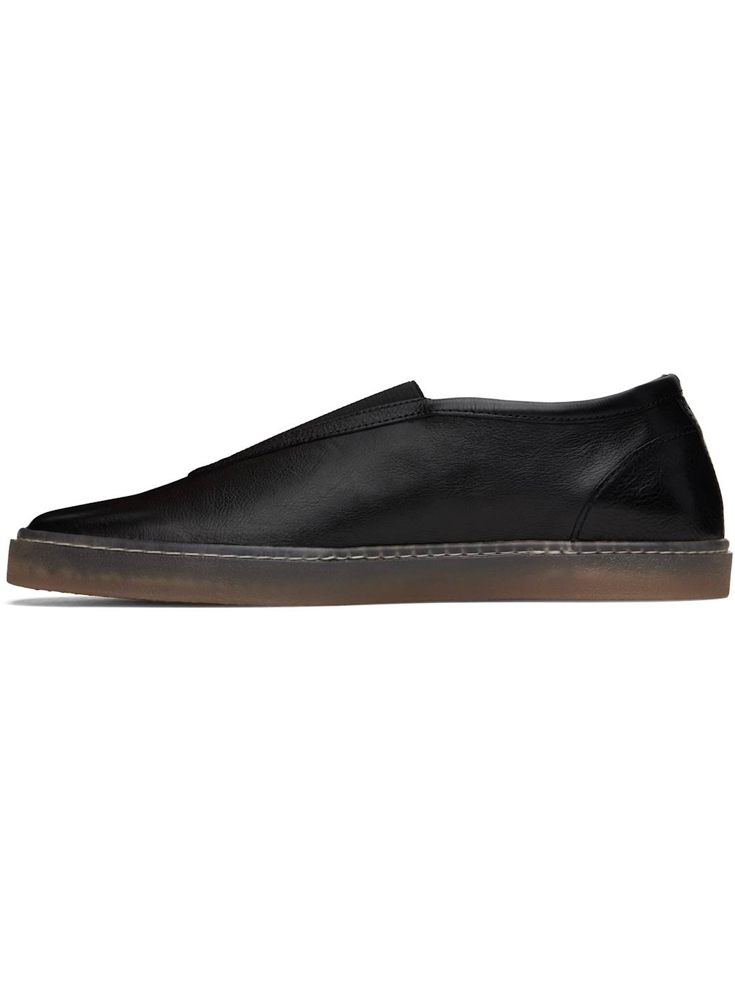 Black Elastic Linoleum Sneakers - 3