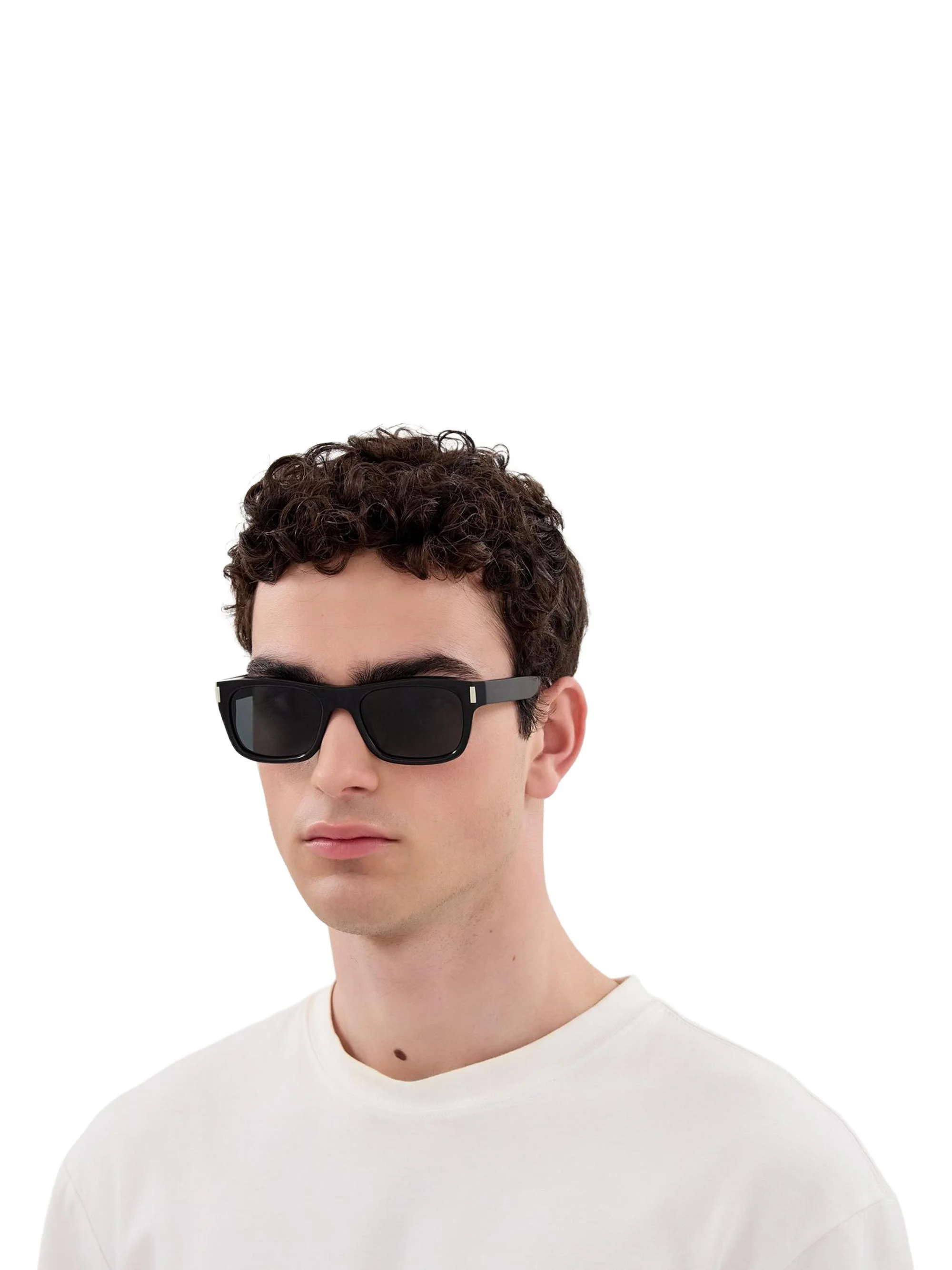 Men's 50MM Square Sunglasses - Black - 1