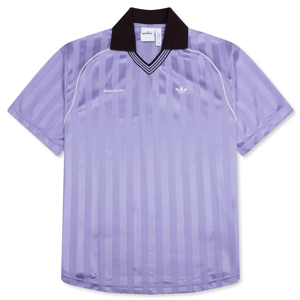 ADIDAS ORIGINALS X WALES BONNER FOOTBALL TEE - LIGHT PURPLE - 1