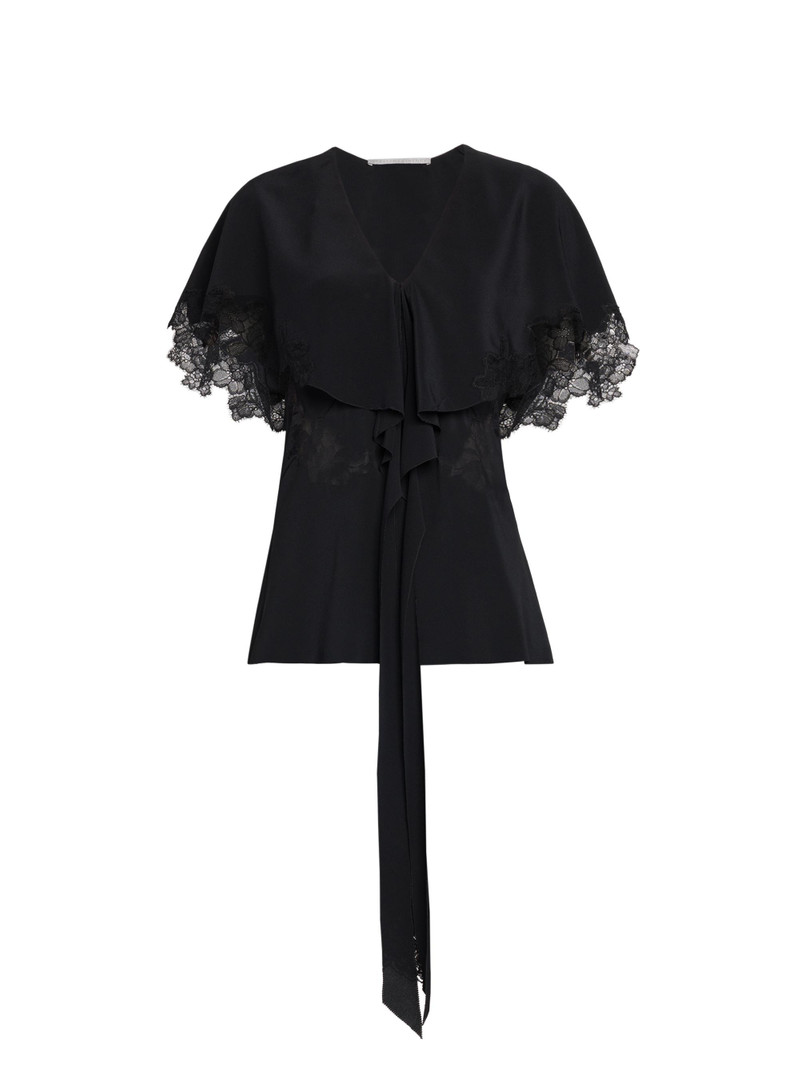 Women's Lace Detailed Top - Black 1