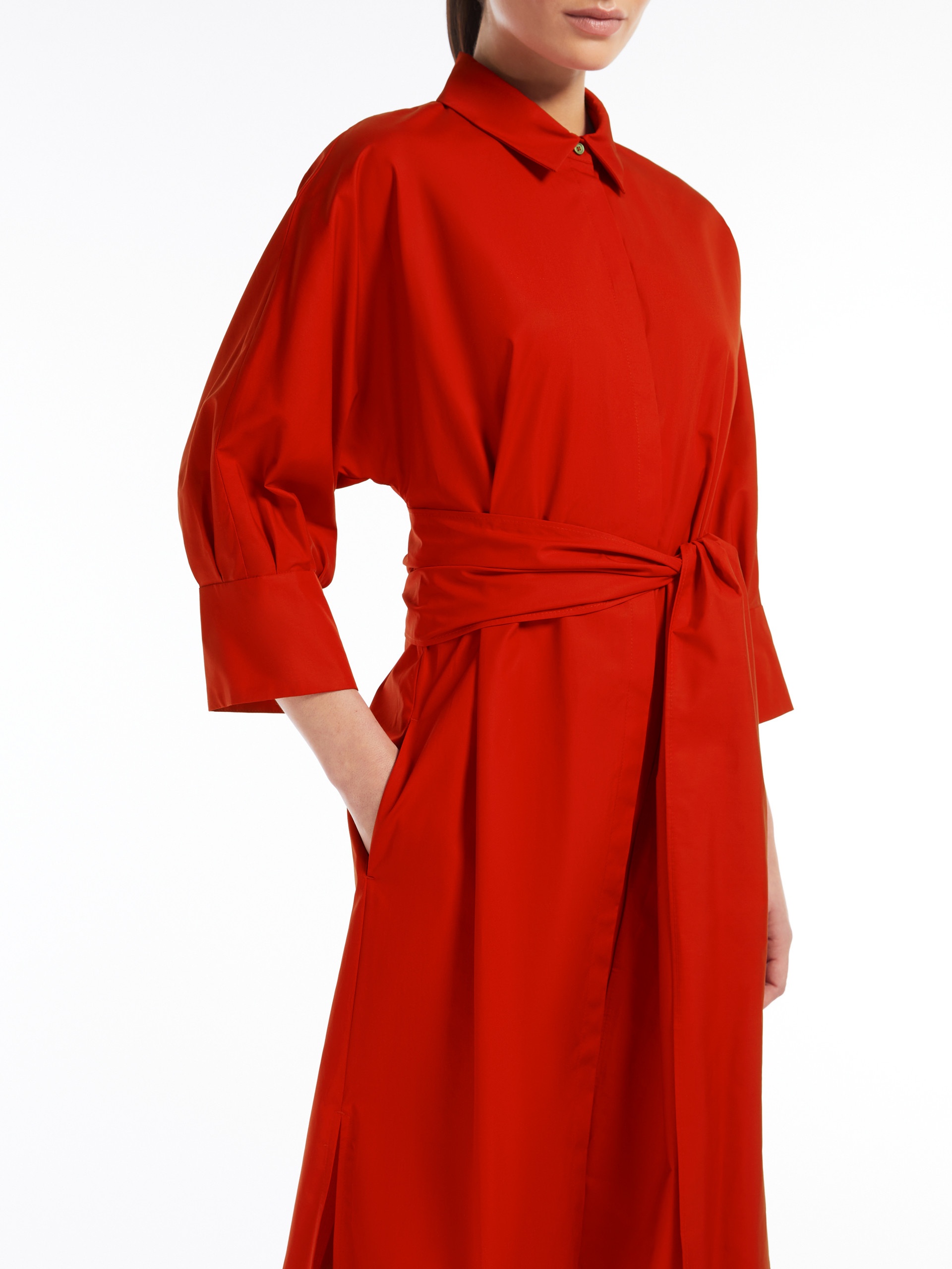 TABATA Poplin shirt dress - 5