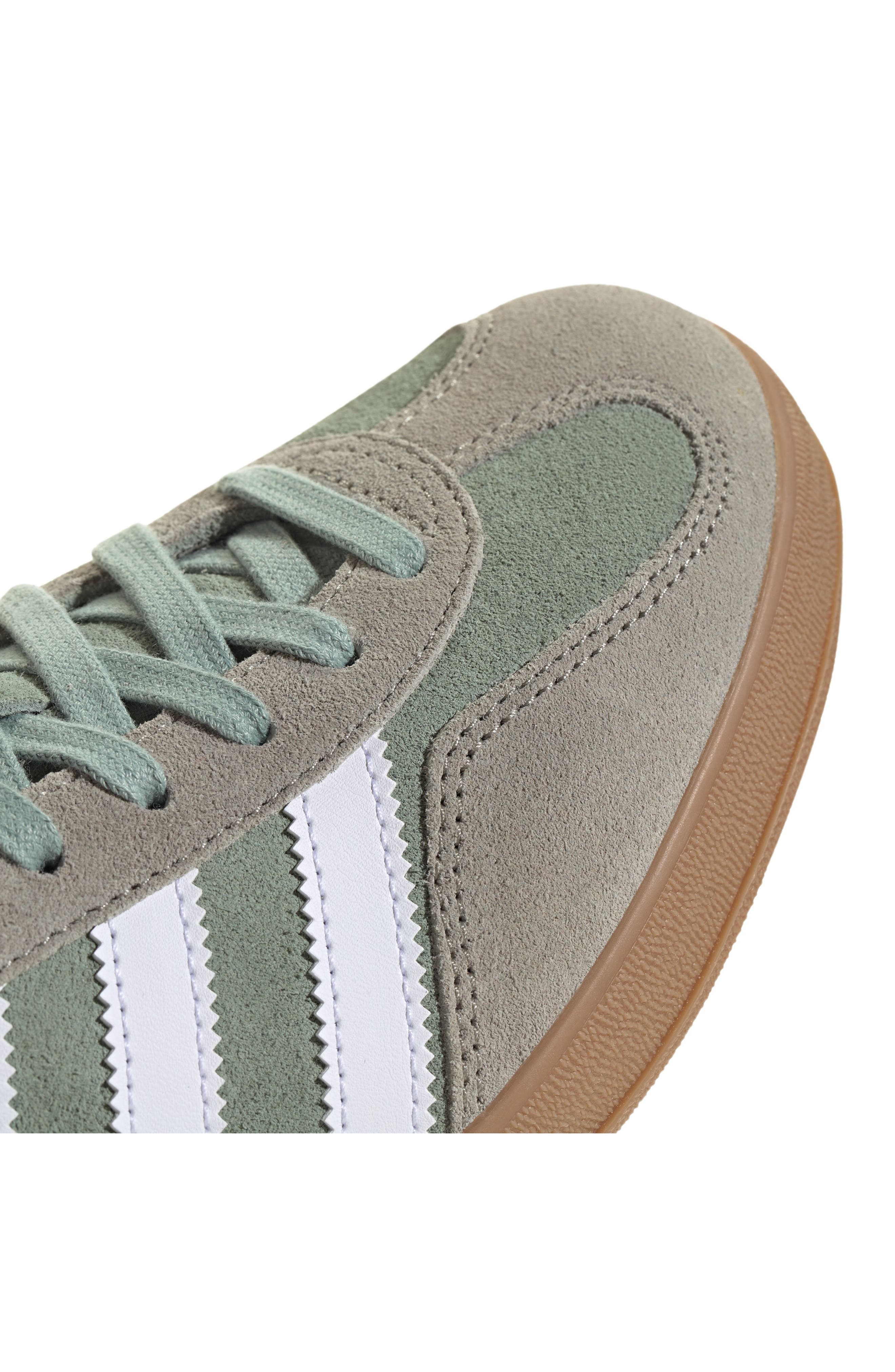 adidas Gazelle Sneaker in Silver/Green/White at Nordstrom - 8