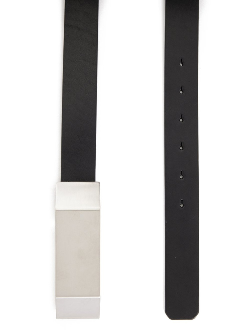 Black Beveled Buckle Belt 3
