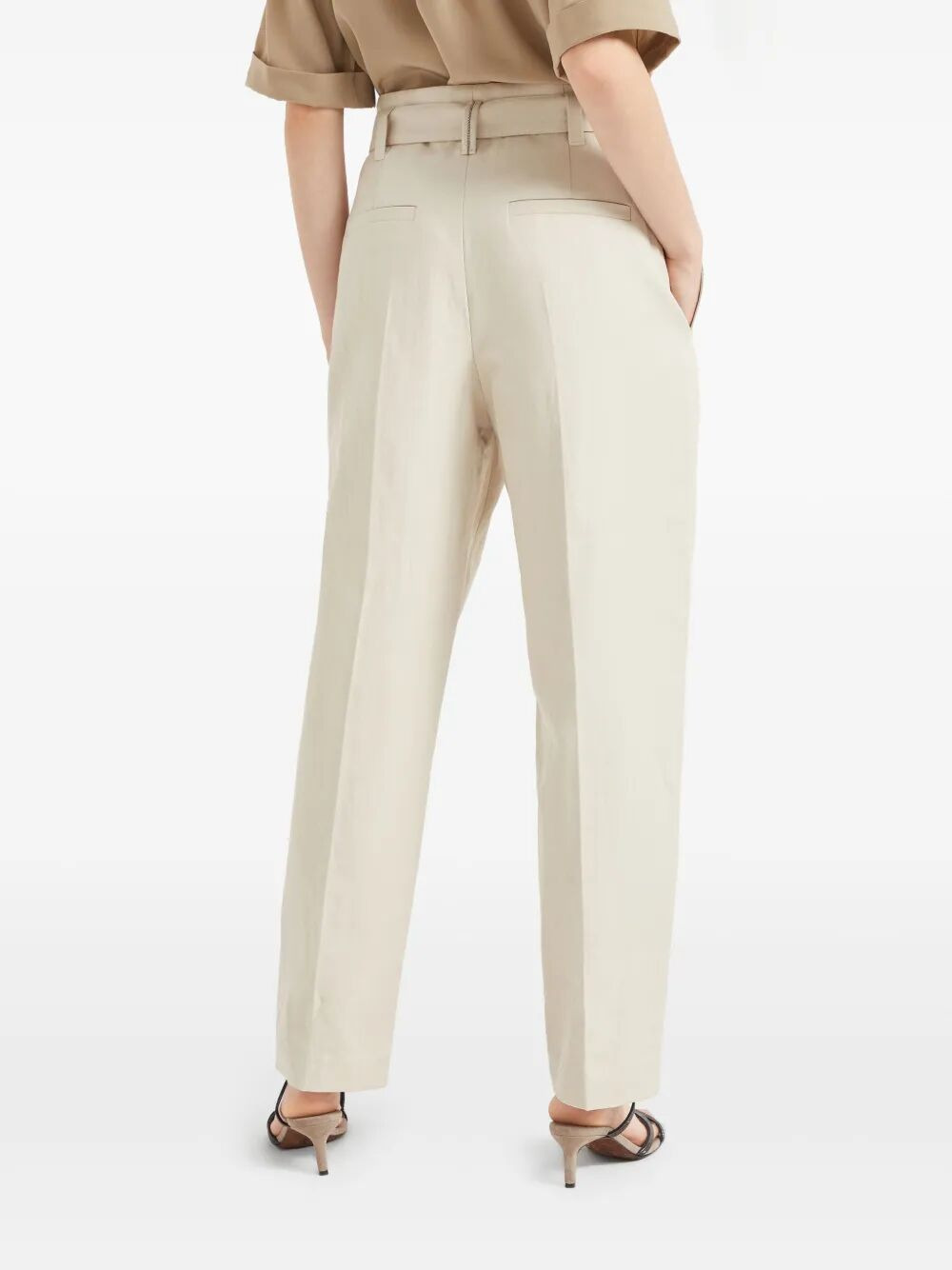 Brunello Cucinelli Women Regular Belt Trousers - 6