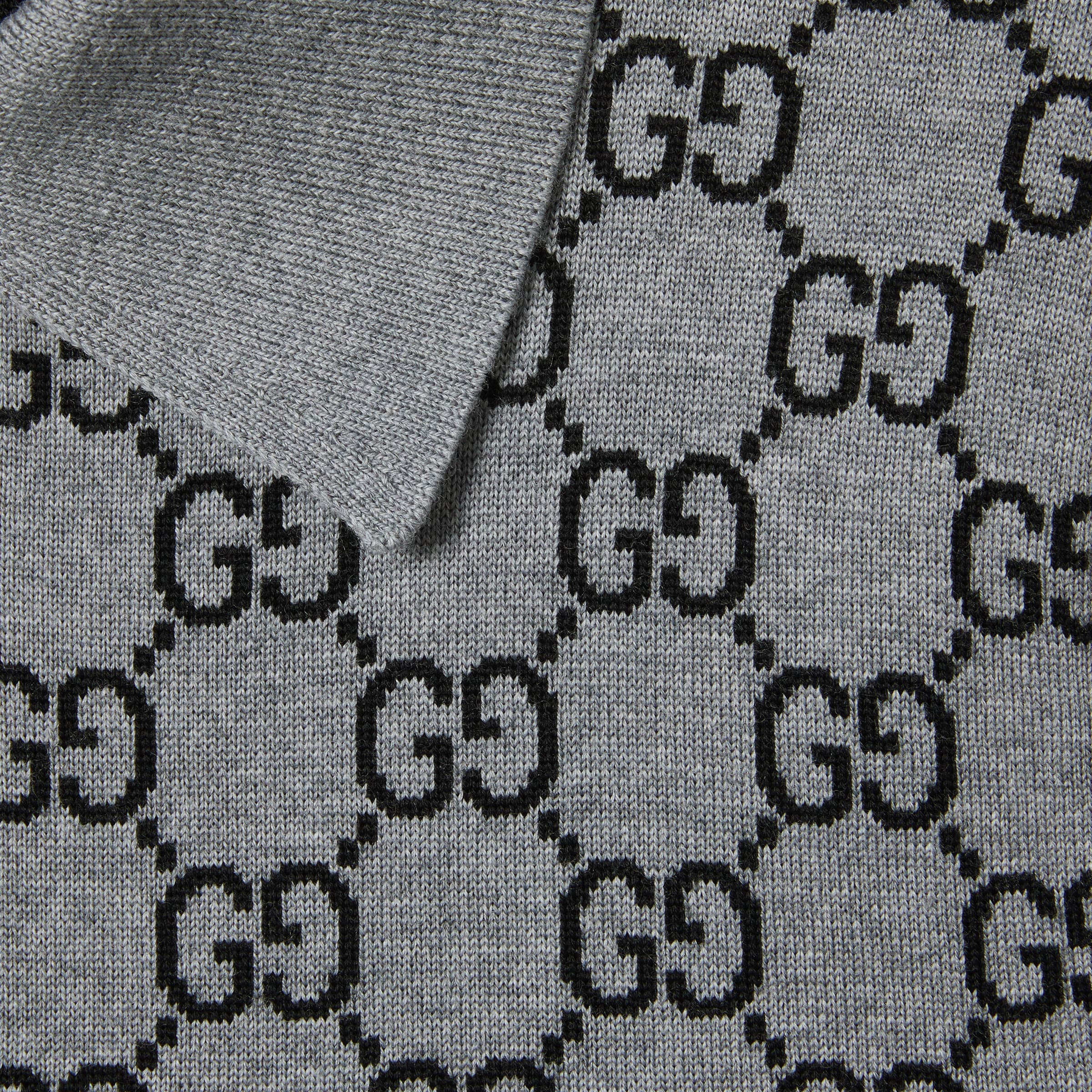 GG wool jacquard polo dress - 6