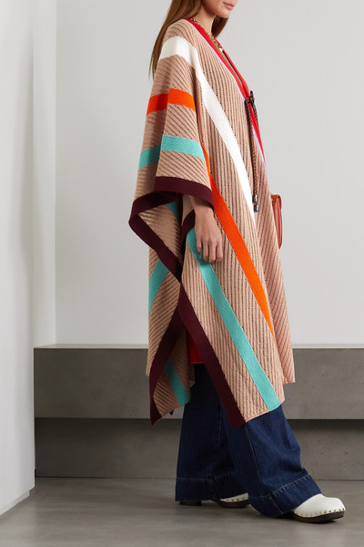 Missoni Striped ribbed wool cape outlook